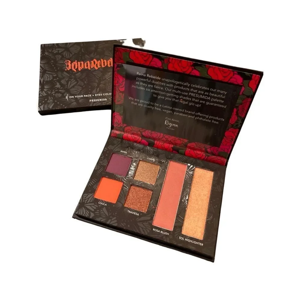 REINA REBELDE On Your Face + Eyes Color Palette in Presumida